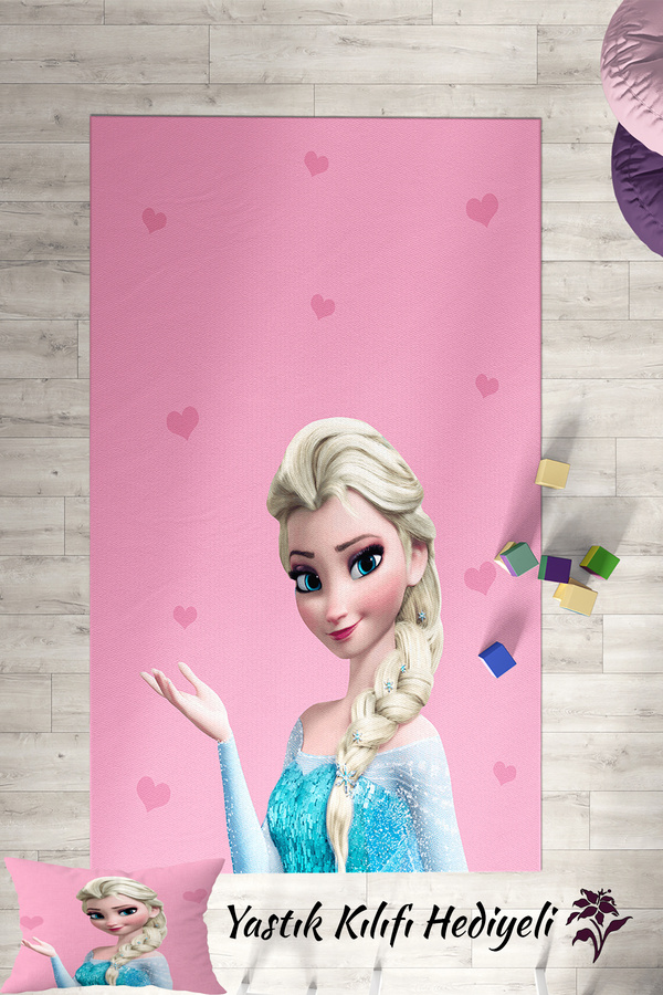 Homiko Elsa Desenli Çocuk ve Bebek Odası Dekoratif Halı TLH-069