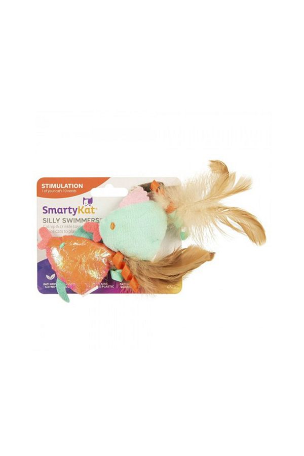 SmartyKat-Silly Swimmer Goldfish Catnip Cat Toy 1