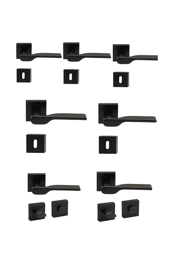 RAUPE-Lady Square Badge Black 3 1 Circle Set - 5 Rooms 2 Wc (7 Sets) 1