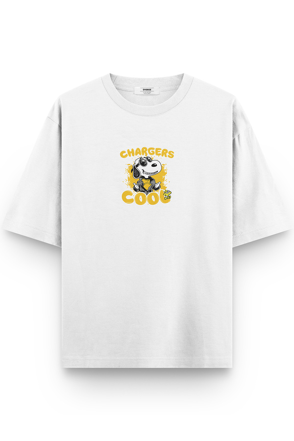 Overoz-Tricou semi-supradimensionat cu imprimeu Snoopy 1151 1