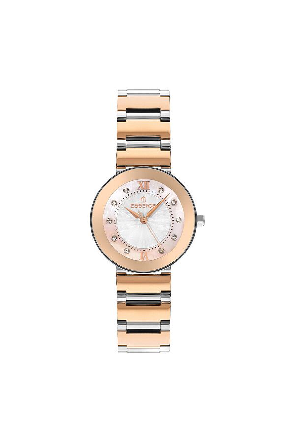 Essence-Women's Classic Wrist Watch Silver-Rose Gold D1127.520 1
