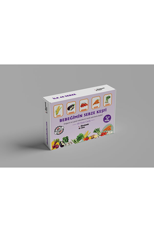 akademik zeka Bebeğimin Sebze Keşfi Zeka Kartları