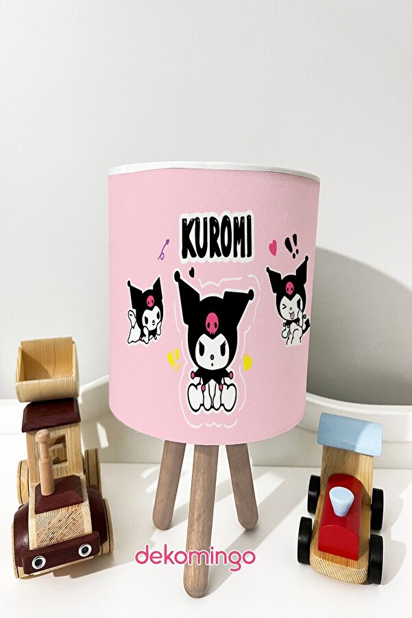 dekomingo KUROMİ ÜÇLÜ PEMBE DESENLİ BEBEK VE ÇOCUK ODASI