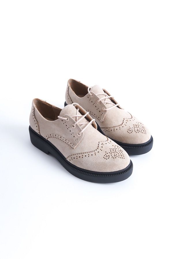 Modabuymus Yampa Ten Suede Oxford Casual Comfortable Women s Shoes Trendyol