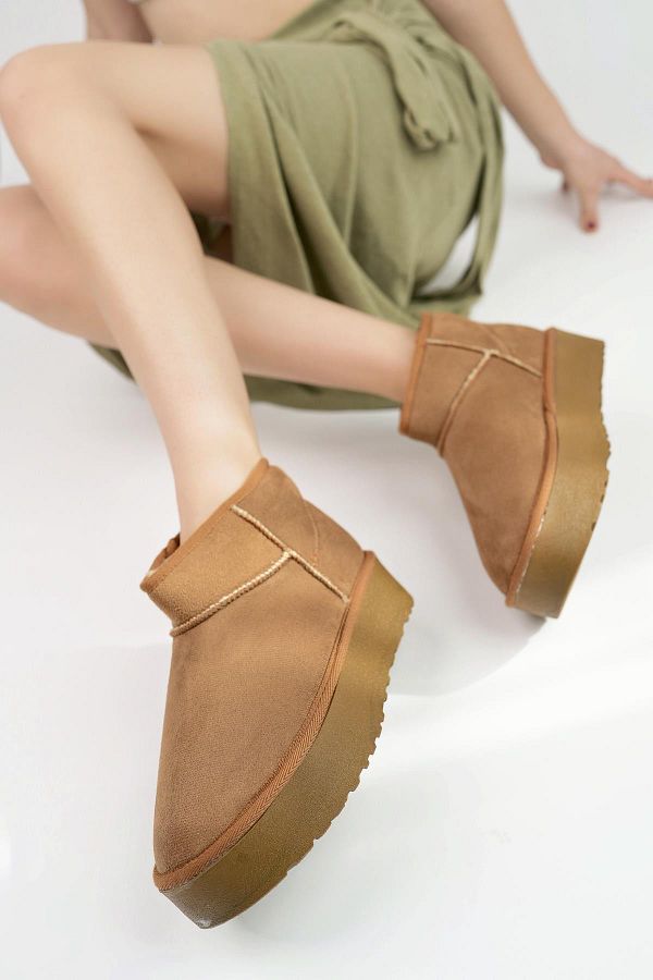 XStreet-Γυναικείες μπότες Sophie 101 Wool Short Wedge 1