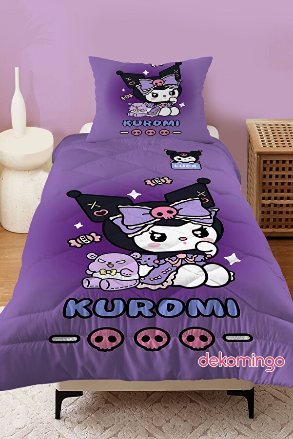 dekomingo MOR KUROMİ BEBEK VE ÇOCUK ODASI KAPİTONE YORGAN