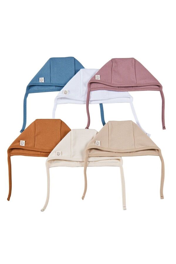 tinylamb Cramond Organik Şapka 6 Adet Çok Renkli %100 Pamuk Bebek Beresi