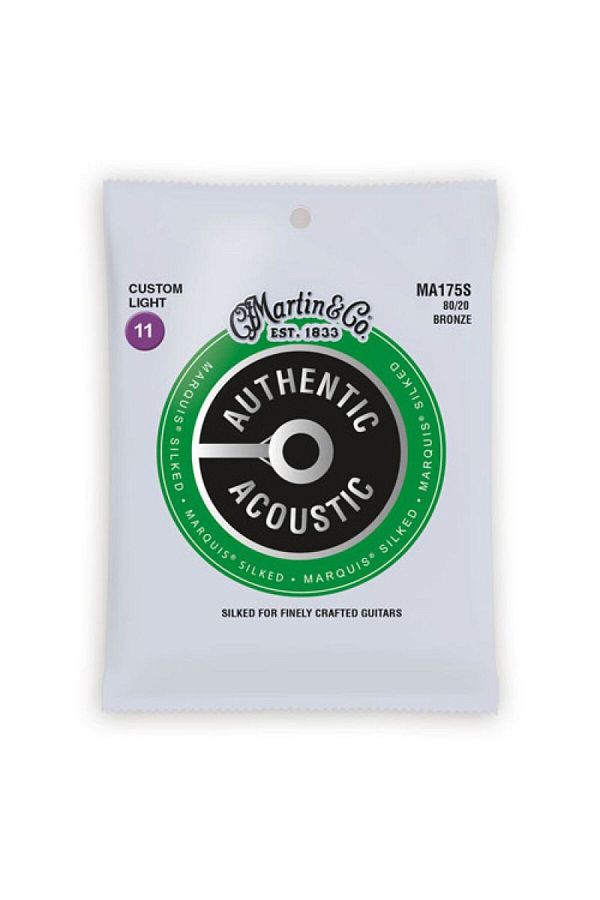 MARTIN & CO-Martin Co Ma175S Marquis 80/20 Bronze Acoustic Guitar Strings (Custom Light 11-52) 1