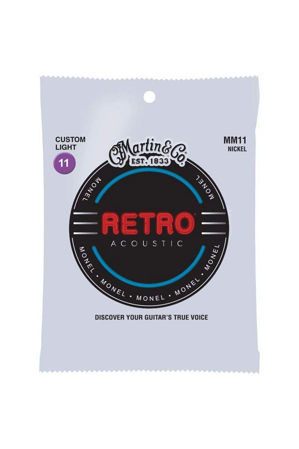 MARTIN & CO-Martin Co Retro (Mm11) 011-.052 Custom Light Acoustic Guitar String 1
