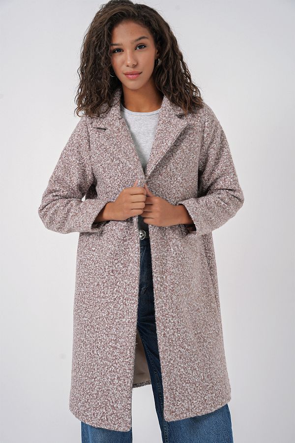 Bigdart-9082 Oversize Cashmere Coat - M. Brown 1