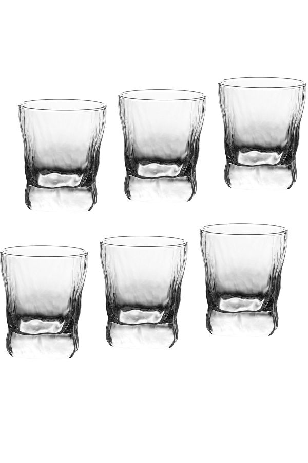 Arcoroc-A Set Of 6 Pieces Glass Cups Consisting  Clear  Multi-Use Clear Glass 1