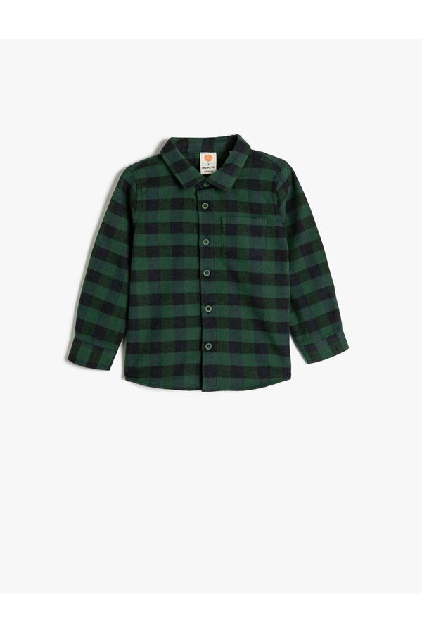 Koton Oduncu Gömlek Uzun Kollu Cep Detaylı