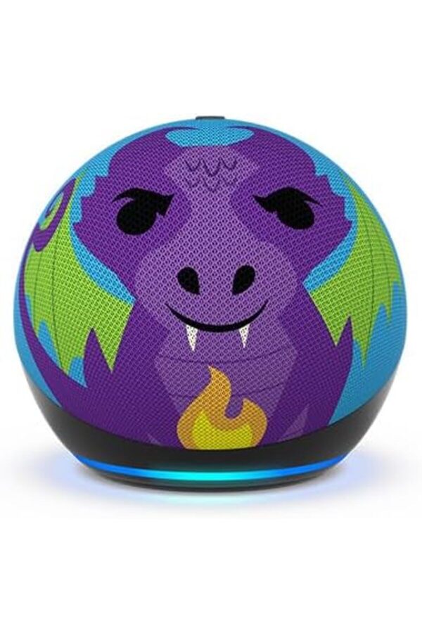 Amazon-مكبر صوت ذكي للأطفال بتقنية البلوتوث من الجيل الخامس من Echo Dot مع Alexa Dragon 1