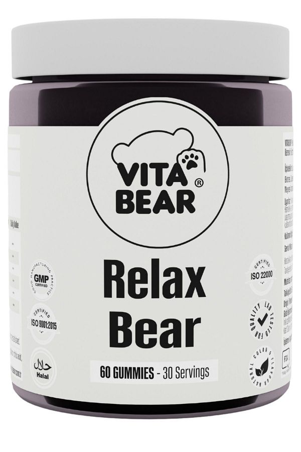 Vita Bear-Relax Bear 60 Gummies - Vitamin Relieving Stress, Anxiety, Worry and Sadness 1