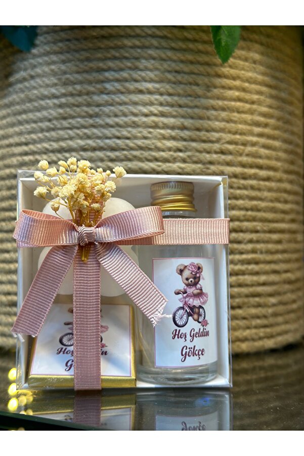 KRVTASARIM Kolonya & Çikolata & Mum Hediyelik 50 adet