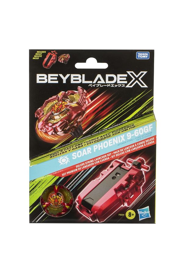 Hasbro-BEYBLADE X SET DELUXE STRING SOAR PHOENIX 9-60GF 1