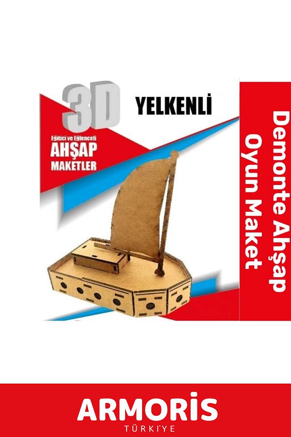 Armoris-New 3D Tutorial Intelligence Developer Paintable Parent Child Puzzle Disassembled Wooden Game Model 1