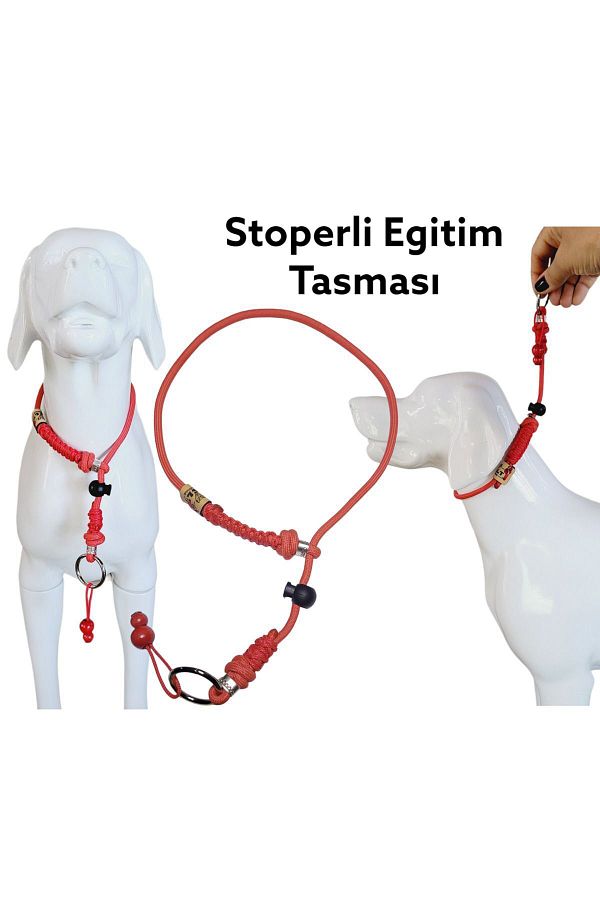 VSLT HANDMADE-Dog Training Leash with Stopper,bogma Leash.training Dog Leash.choke Collar Dog 1