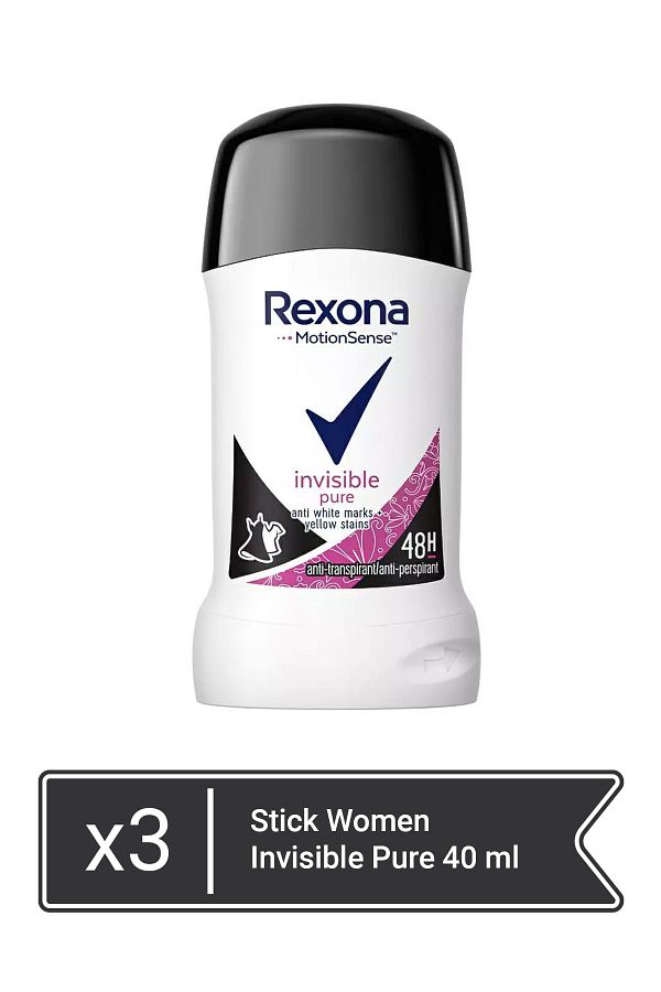 Rexona-Stick Women Invisible Pure 40 ml  x 3 pieces 1