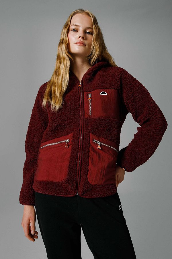 Ellesse-سترة ناعمة ذات غطاء للرأس بقصة عادية - سترة EF169 1