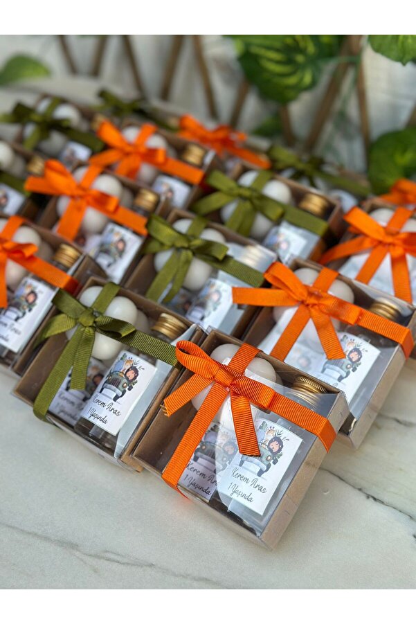 KRVTASARIM Kolonya & Mum & Çikolata Hediyelik 50 Adet