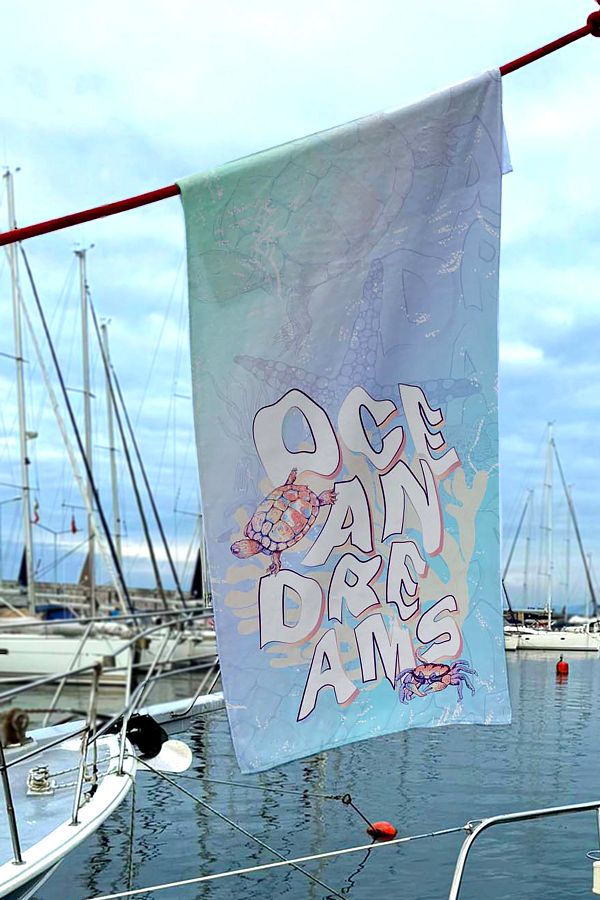 Remsa Mayo-Sea and Pool Patterned Beach Towel - 074 1
