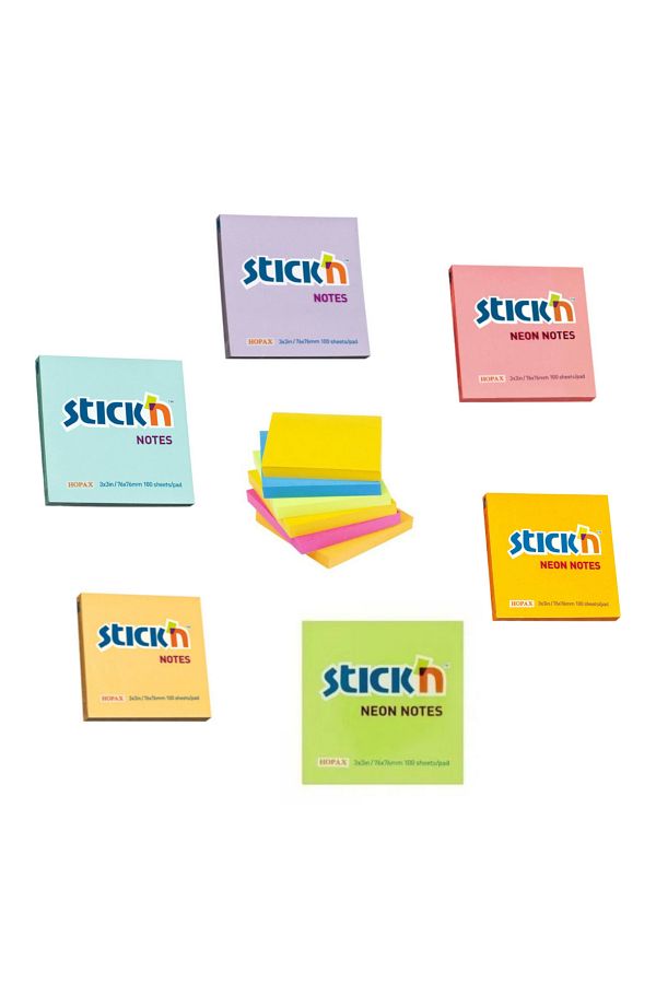 Gıpta-Лепящи се листчета Post It 5 броя - 5 различни цвята 1