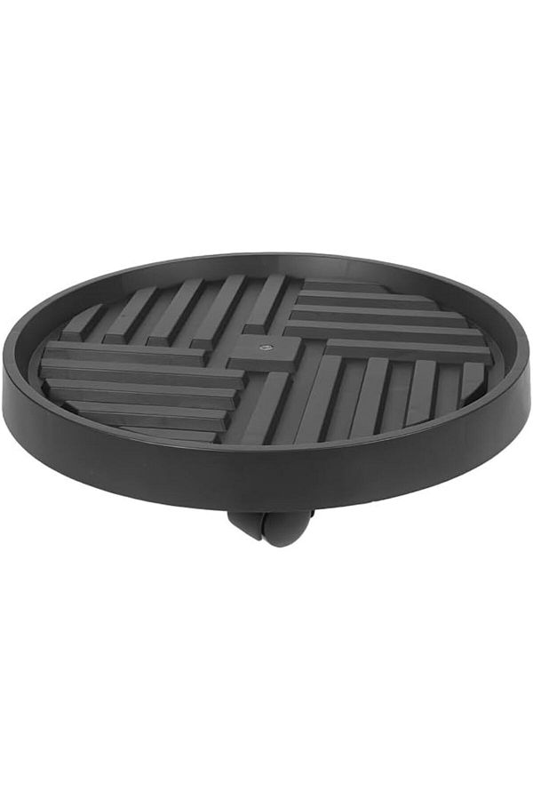 Taimi-Rolling Planter Holder with Wheels-Durable and Versatile Plant Stand Trolley-Grey-30CM 1