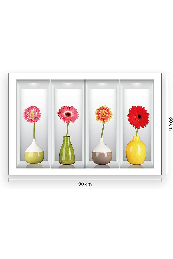 Ev Aşkı-Vasen 4Pcs 3D Wall Stickers 1