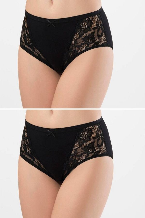 TÜREN-Chiloți din dantelă din lycra pentru femei (PACHET DE 2) 1