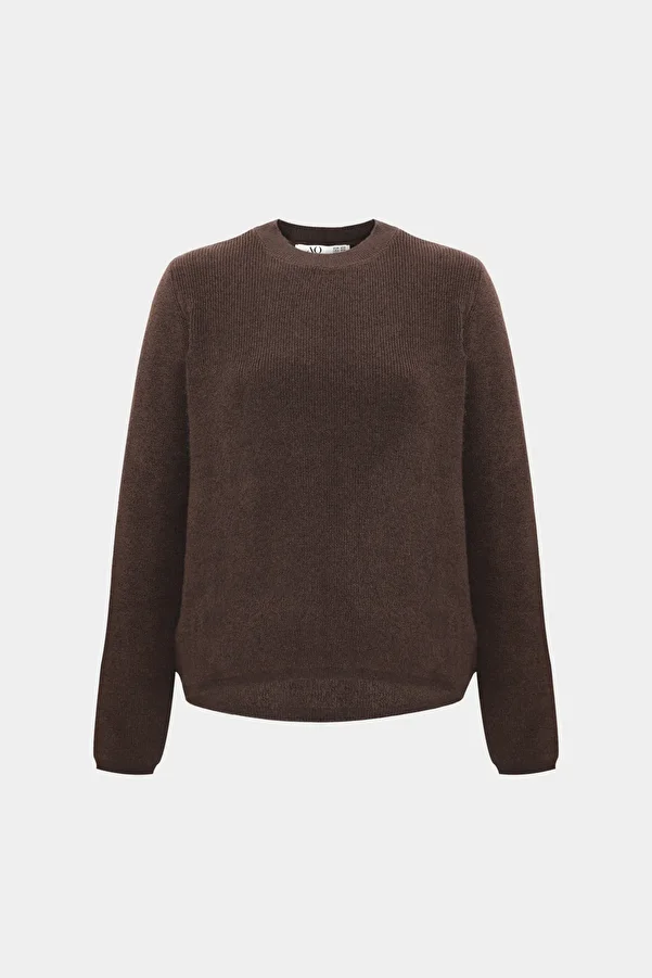 Açelya Okcu-Premium Crew Neck Thessaloniki Knit Wool Blended Women's Knitwear Sweater 1