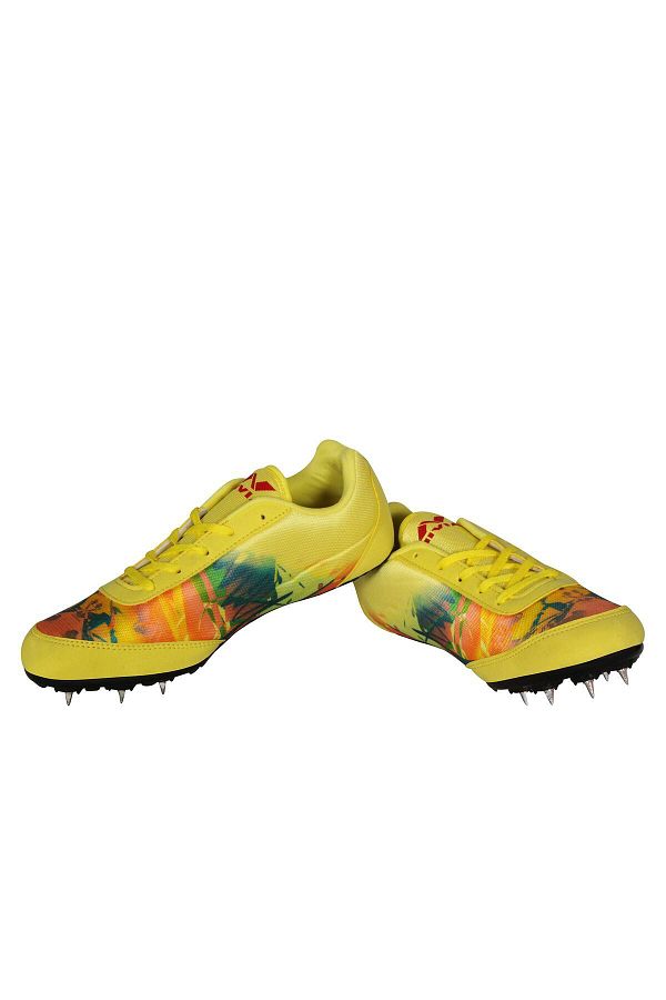 Nivia-Zion Size 2uk Running Spikes Shoes | Yellow | Track Shoes | Running Spikes 1
