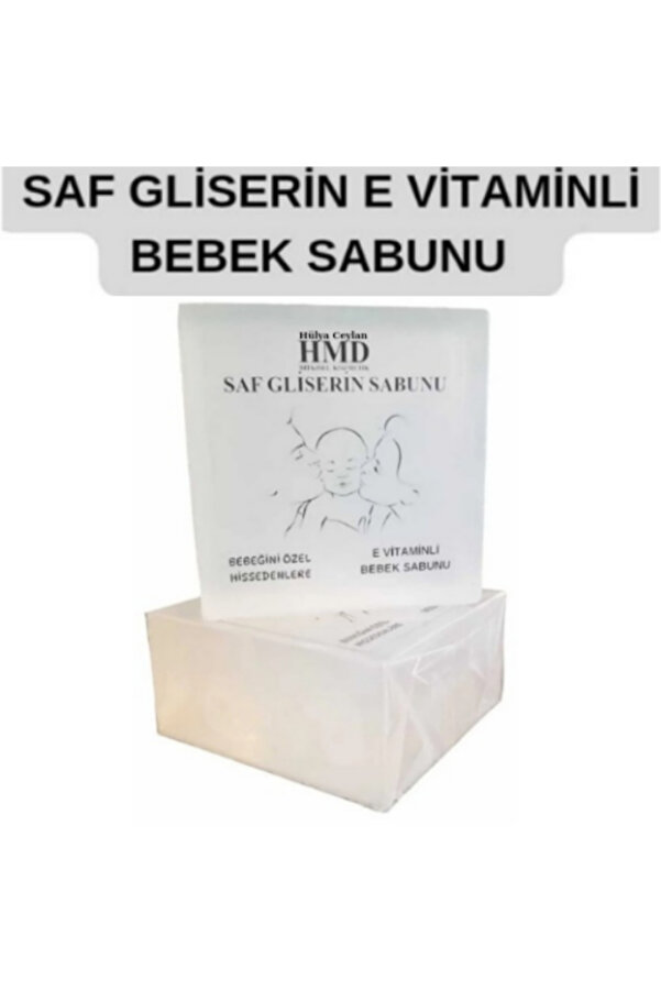 HMD BİTKİSEL KOZMETİK Saf Gliserin Baby Bebek Sabunu E Vitaminli Nemlendirici,Temizleyici %100 Doğal Bitkisel Şeffaf