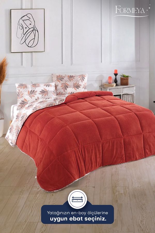 Formeya-Einzelne Luxus-Wellsoft-Steppdecke, doppelseitiger Kissenbezug, 155 x 215 cm Steppdecke 1