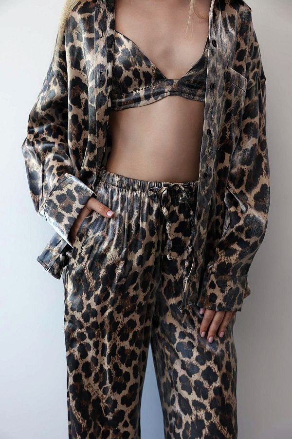Trendyol Collection-Multicolored Leopard Patterned Bustier Tpraw25Bs00011 1