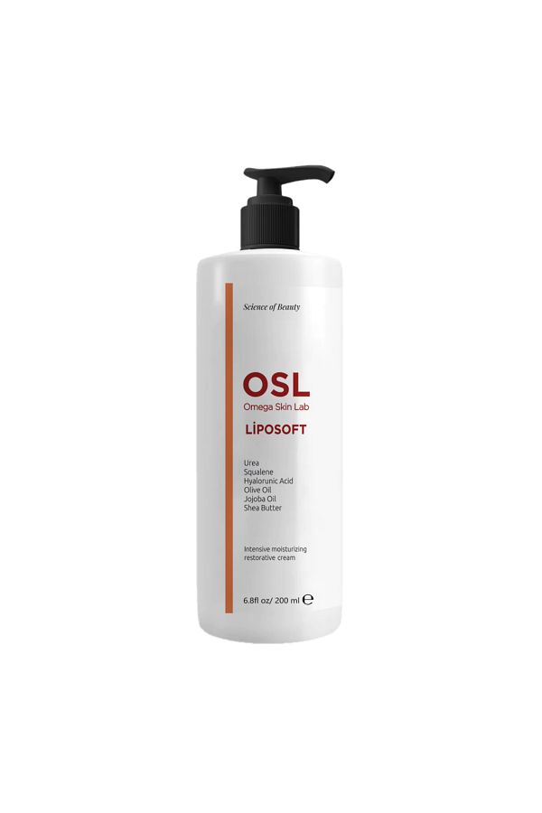 OSL Omega Skin Lab-OSL Liposoft Creme 200 ml: Sanfte Hautpflege, Feuchtigkeitscreme fürs Gesicht und Körperlotion für normale und empfindliche Haut 1