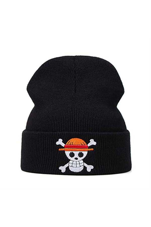 Köstebek-Anime One Piece Logo Black Beret 1