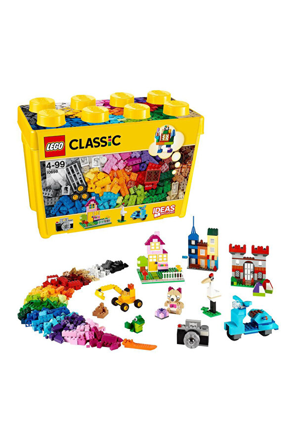 LEGO Klasik Büyük Yaratıcı Tuğla Kutusu - 10698 Yapı Seti, 4 Yaş ve Üzeri Çocuklar İçin 790 Parçalık Set