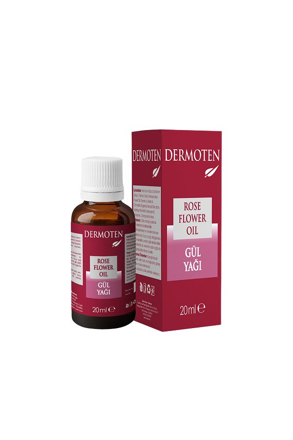 Dermoten-Rosenöl Therapeutische Hautpflege, reines ätherisches Öl für Aromatherapie und Massage, beruhigend, H 1