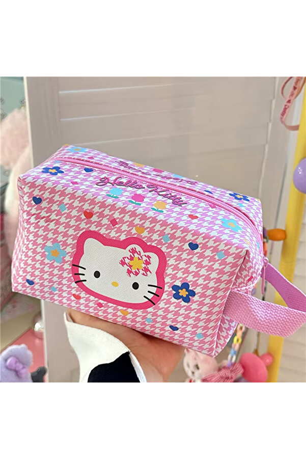 BSB GLOBAL Hello Kitty Y2k Sanrio Makyaj Çantası Seyahat El Çantası Kalemlik Doğum Günü Hediyesi