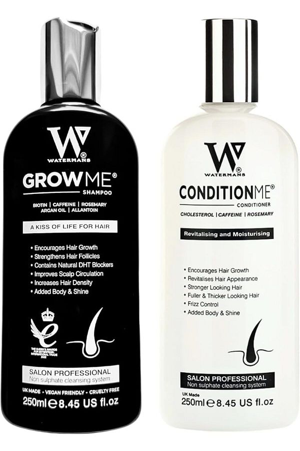 Watermans-Grow Me Shampoo + Condition Me Conditioner, 250ml each, Item Volume 500ml 1