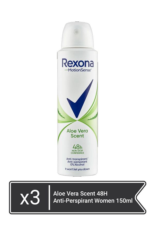 Rexona-Aloe Vera Scent 48H Anti-perspirant pentru femei 150 ml x 3 buc 1