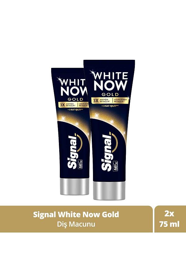 Signal-معجون أسنان White Now Gold Whitening Radiance 75 مل 1