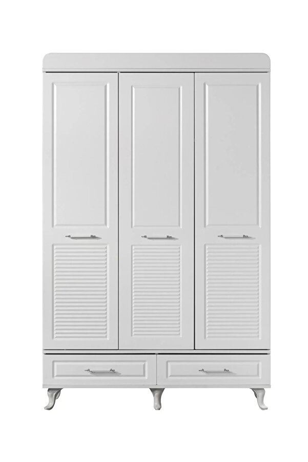 Coala %100 Mdf Malzeme Bella 3 Kapılı Bebek Odası Dolap