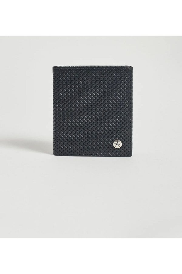 ALTINYILDIZ CLASSICS-Men's Black Plain Wallet 1