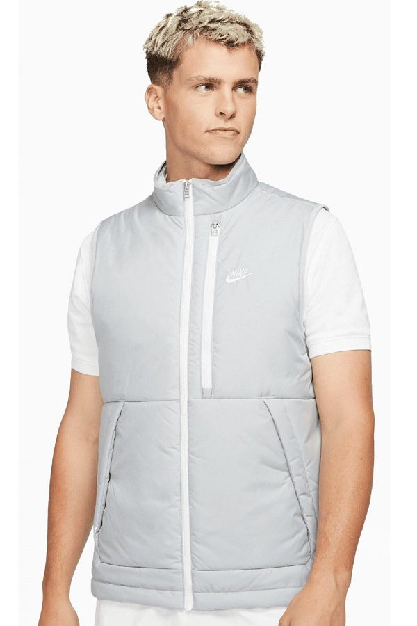 Nike-Sportswear Therma Fit Legacy Men's Gilet Gray Terma Fit Men's Vest Gray 1