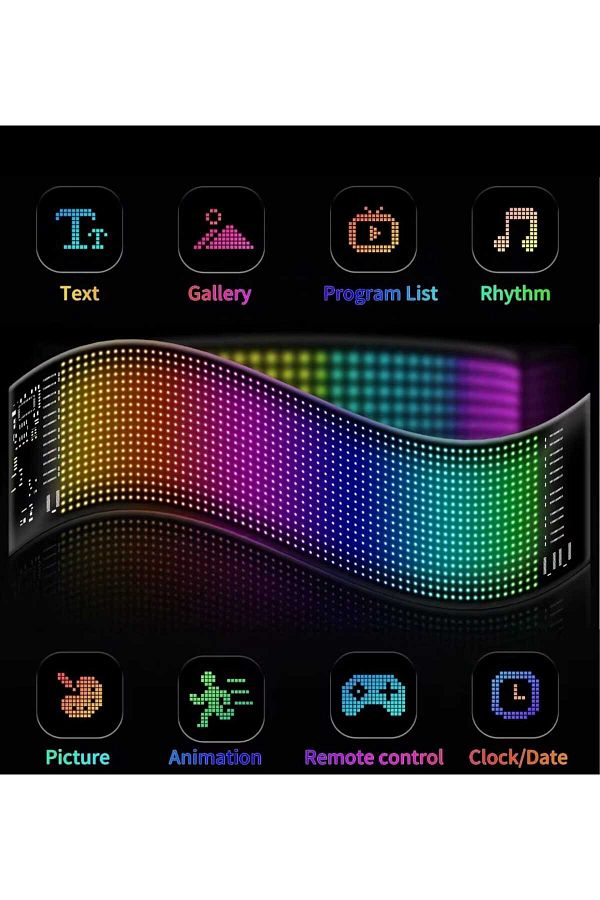 Universal-16X24 Mixel Led - Animated and Printed Phone Control 1