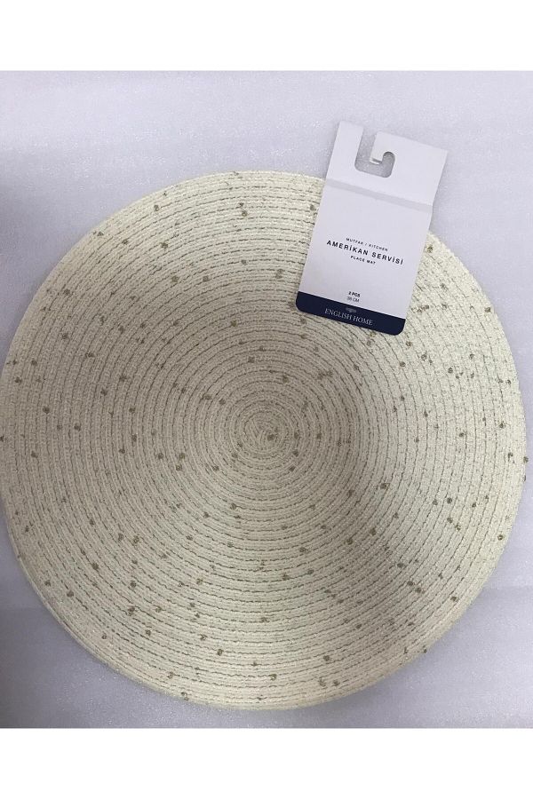 English Home-Stacy Pet - 2 buc. Covoraș american de servire, 40 cm crem 1