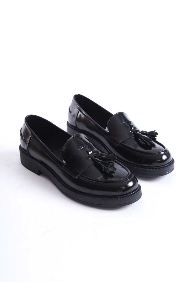 ERNİLA-PANTOFI PANTOFI LOAFER CU CIUCURI PIELE VERITĂ 1