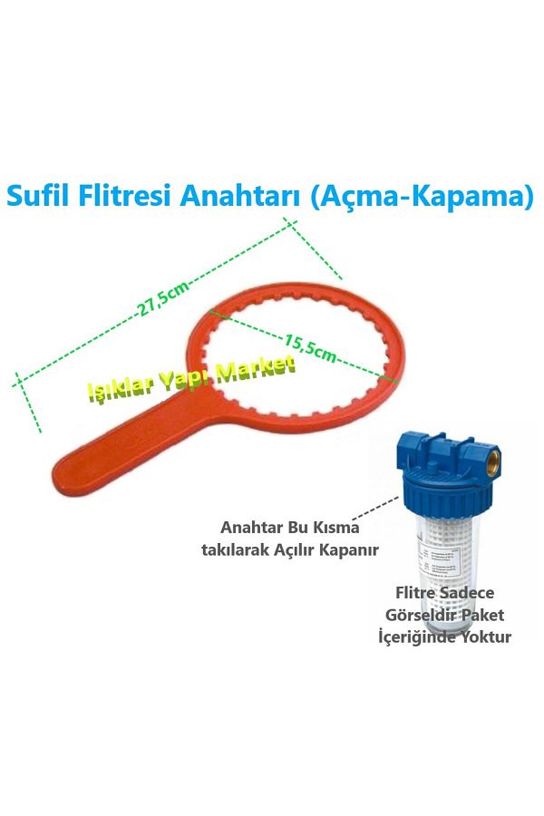 Sufil--Water Filter Wrench (Cimp-On) -Large Size-Plastic 1